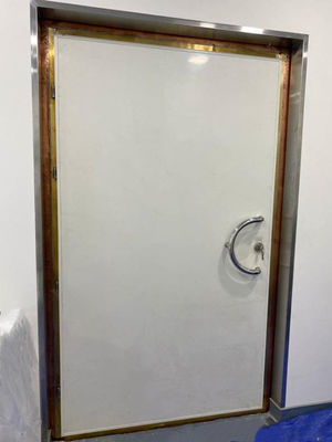 Custom MRI RF Shielded Door with 100dB Attenuation and Copper Foil Shielding for EMI Control