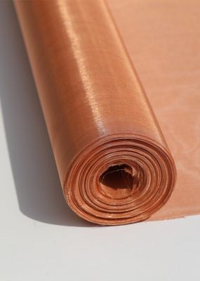 Alkali Resistant Copper Wire Mesh Roll With Strong Tensile Strength