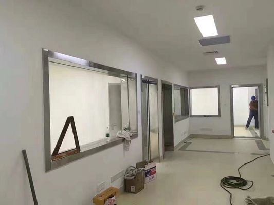 انتقال نور قابل مشاهده 70 درصد محافظت از تشعشعات شیشه سرب پنل های محافظ اشعه ایکس برای استفاده پزشکی و آزمایشگاهی صنعتی
