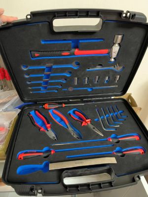 26Pcs کیت ابزار حرفه ای غیر مغناطیسی با دسته ضد لغزشی، جعبه ابزار قابل حمل برای دستکاری دقیق اجزای حساس