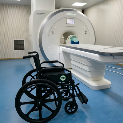 صندلی کم ارتفاع ایستاده-کمک قابل انعطاف MRI امن صندلی چرخدار غیر مغناطیسی برای اتاق های MRI
