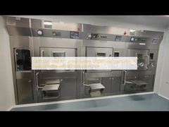 سیستم کنترل استاندارد AI GMP در حال پخش سلول داغ در یک خط تولید رادیو دارویی